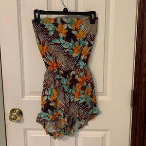 Strapless Romper